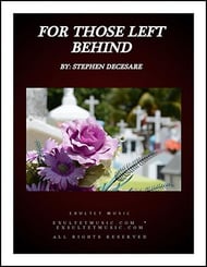 For Those Left Behind SATB Vocal Score cover Thumbnail